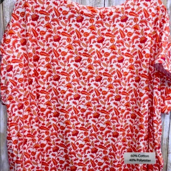 #024 LuLaRoe “Leah” drop shoulder cuffed tunics. Sze. 3X - Picture 2 of 3